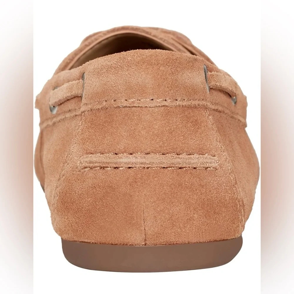 Marc Fisher LTD UIeena loafer medium natural suede size 9M NWOT..